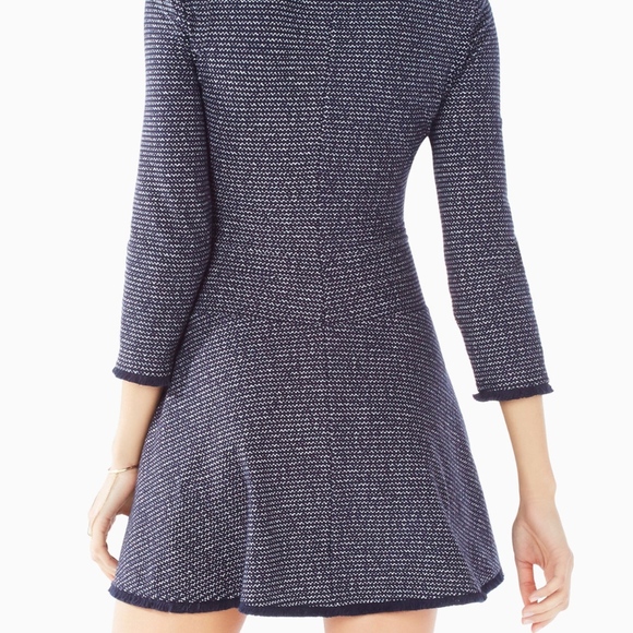 Linza Fringe Trim Knit Jacquard Dress - Picture 3 of 6